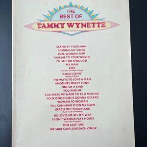 The Best of TAMMY WYNETTE Songbook Sheet Music Book, Piano Voice Guitar Country